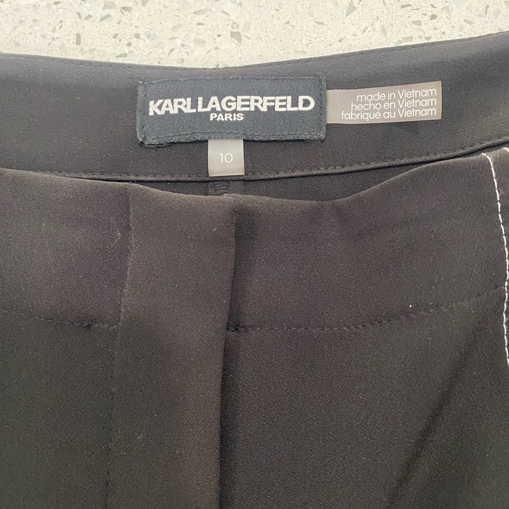 Karl Lagerfeld Black Pants for Woman USED
